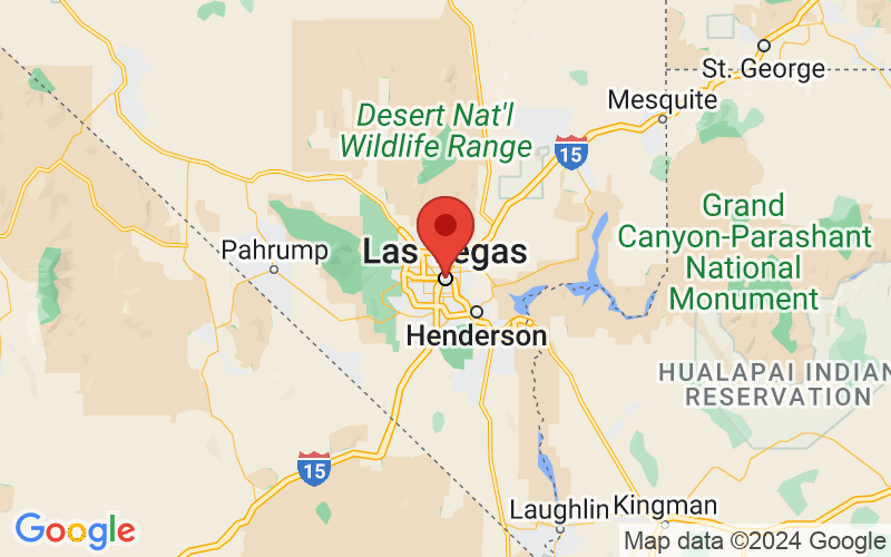 Map of Las Vegas, Nevada